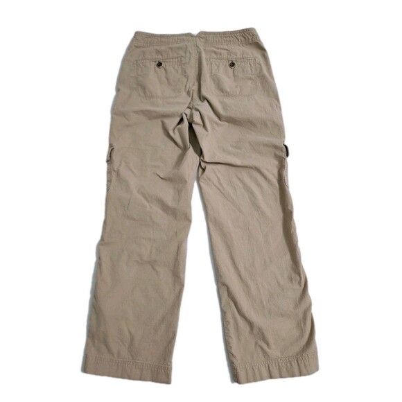 LL Bean Cargo Trail Roll Up Leg Pants Womens Size 4 Favorite Fit Hiking Stretch - Picture 7 of 11